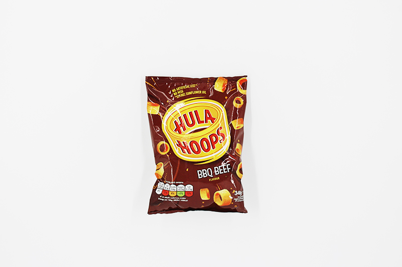 Hula Hoops Barbecue Beef Crisps 32 x 34g