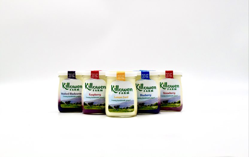 Killowen Yogurt Glass Jar Mixed case 12 x 140g