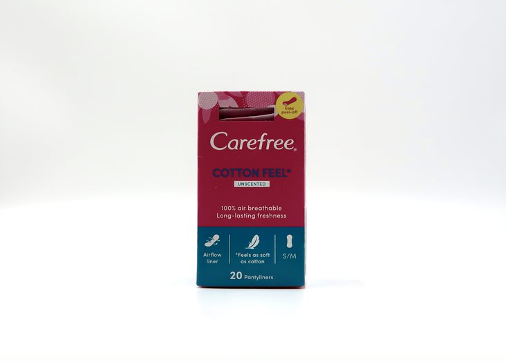 Carefree Unscented Cotton Pantyliners 12 x 20pc