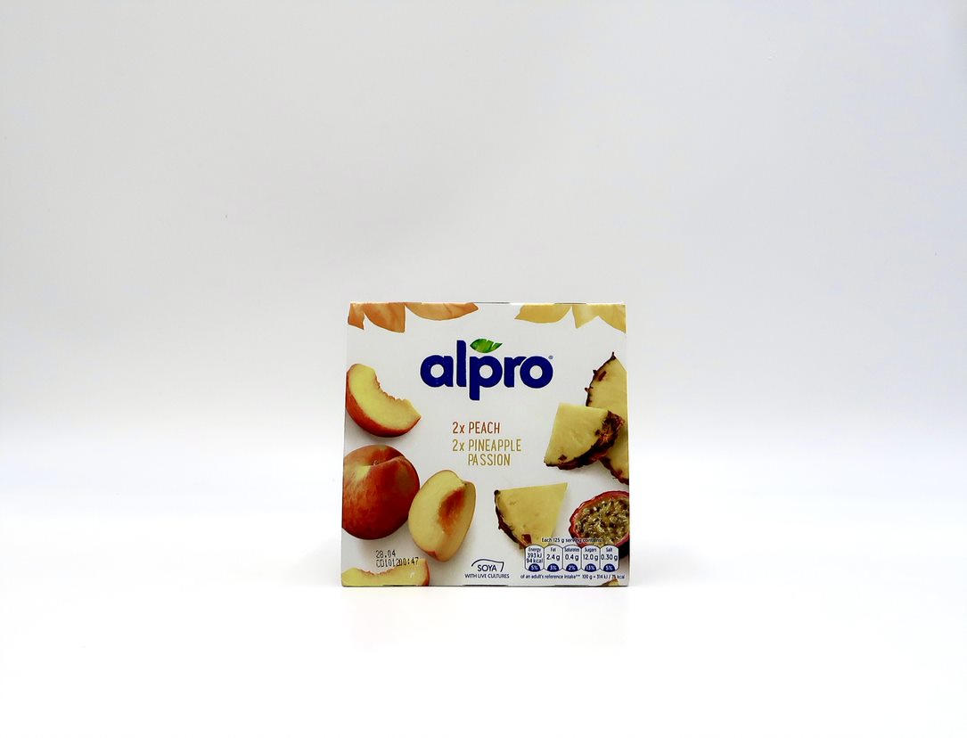 Alpro Yogurt Peach Pineapple Passion 4 x 125g
