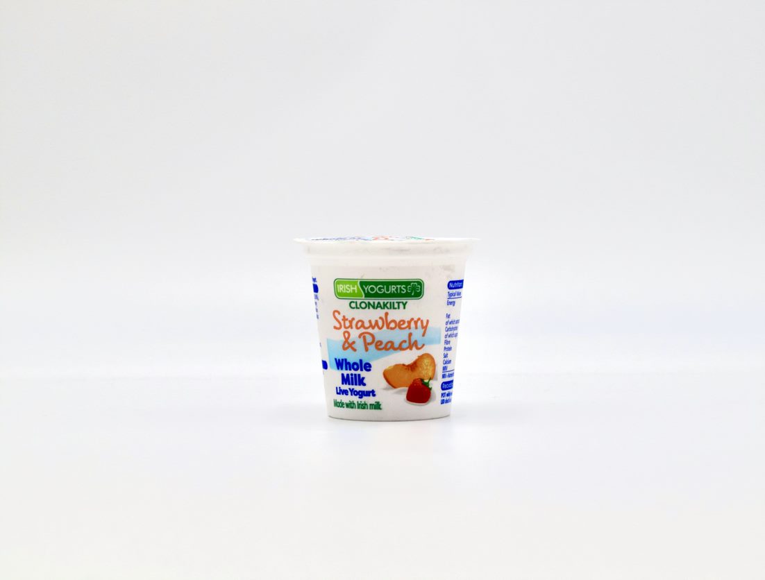 Clonakilty Yogurt Strawberry & Peach 125g