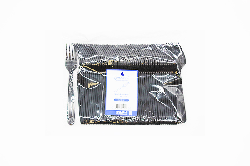 Greenspirit Plastic Forks Black 20 x 50 pieces