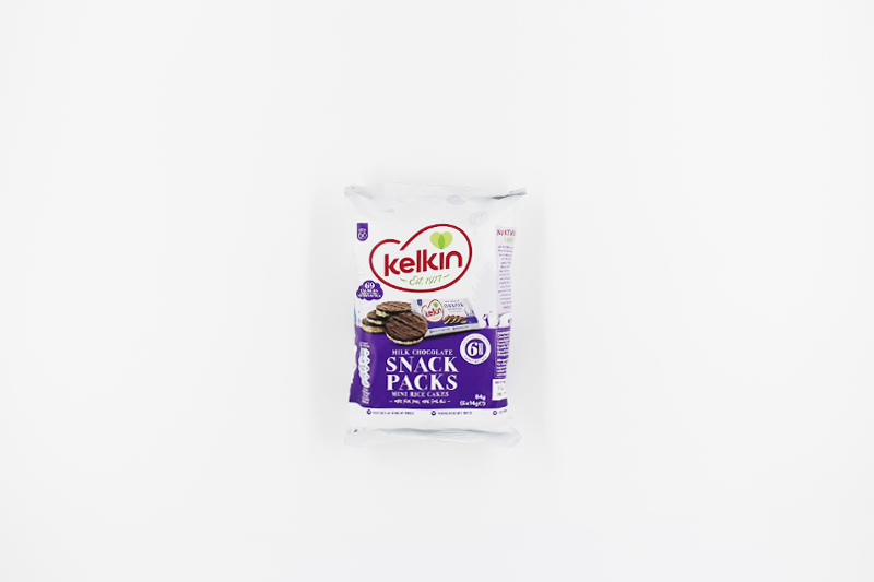 Kelkin Milk Chocolate Mini Rice Cakes 6 x 14g