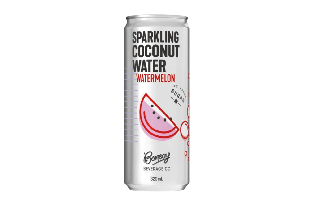 Bonsoy Sparkling Coconut Water with Watermelon 12 x 250ml
