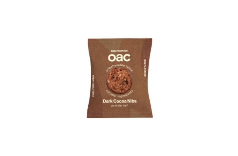 OAC Dark Cocoa Protein Ball 12x50g 