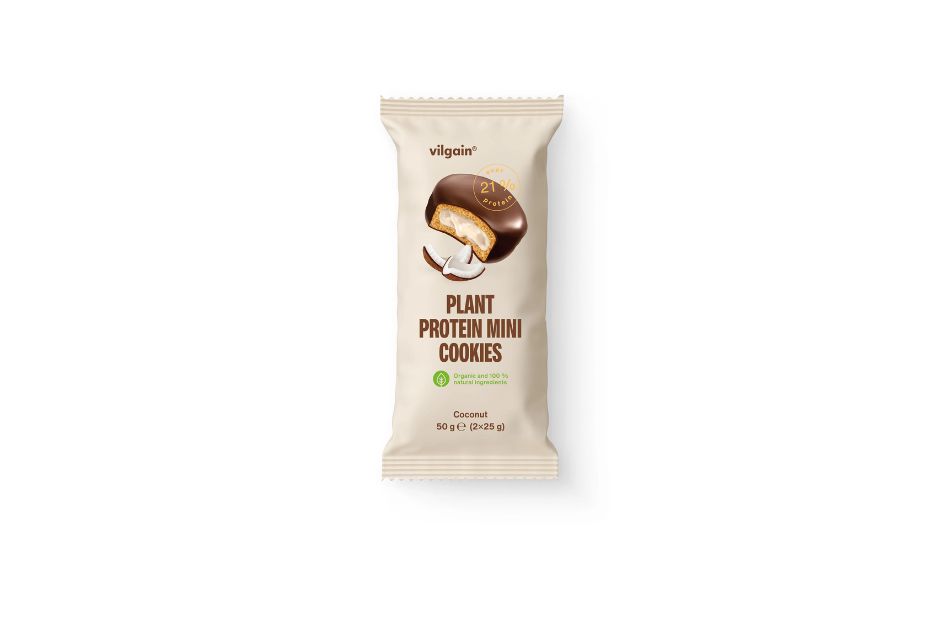 Vilgain Organic Plant Protein Mini Cookies Coconut 20x50g