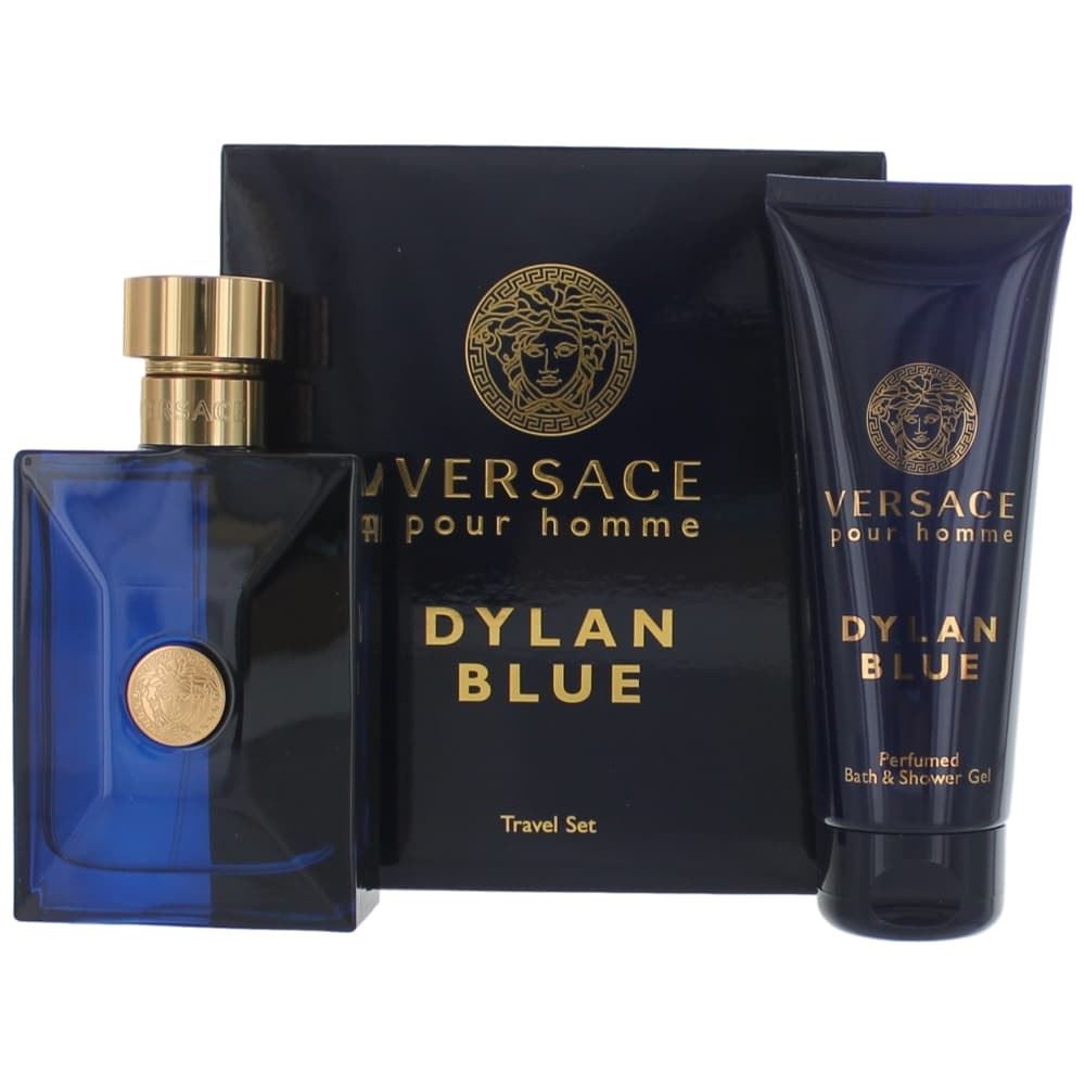 Versace Dylan Blue Men EDT 100ml / 3.4 Fl. Oz 2 PIECES Travel Set