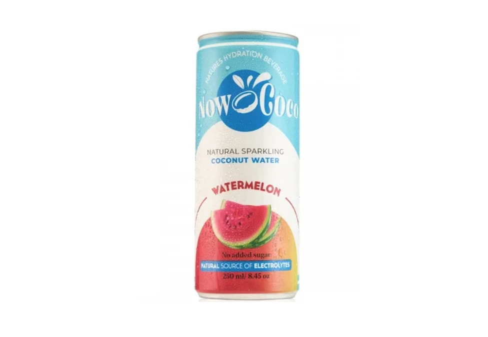Now Coco Watermelon Sparkling Coconut Water Can 12 x 250ml