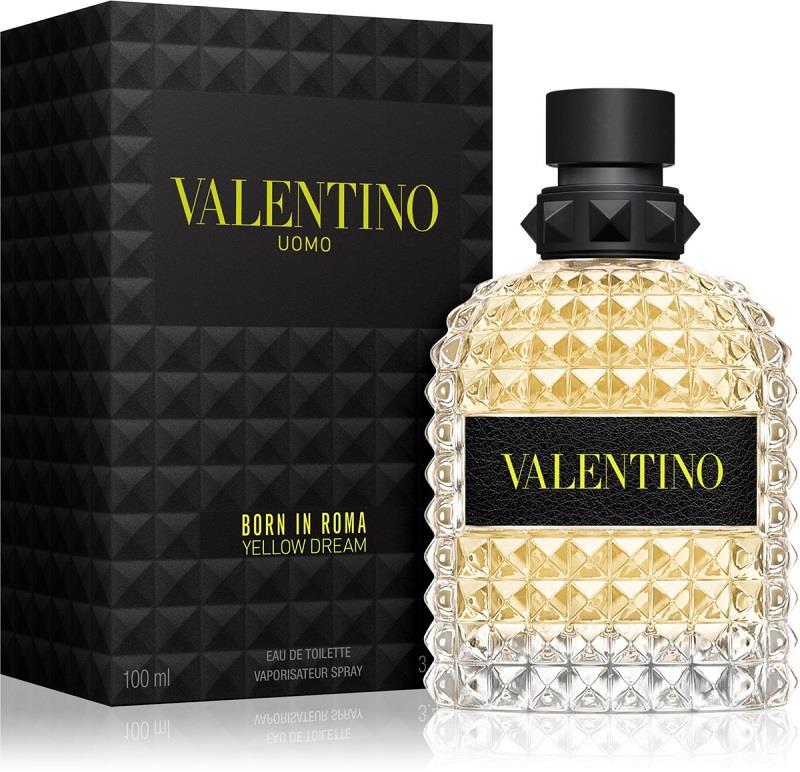 Valentino Uomo Born In Roma Yellow DREAM Men EDT 100ml / 3.4 Fl. Oz