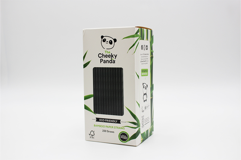 Cheeky Panda Bamboo Paper Straw Black (Pack of 250)