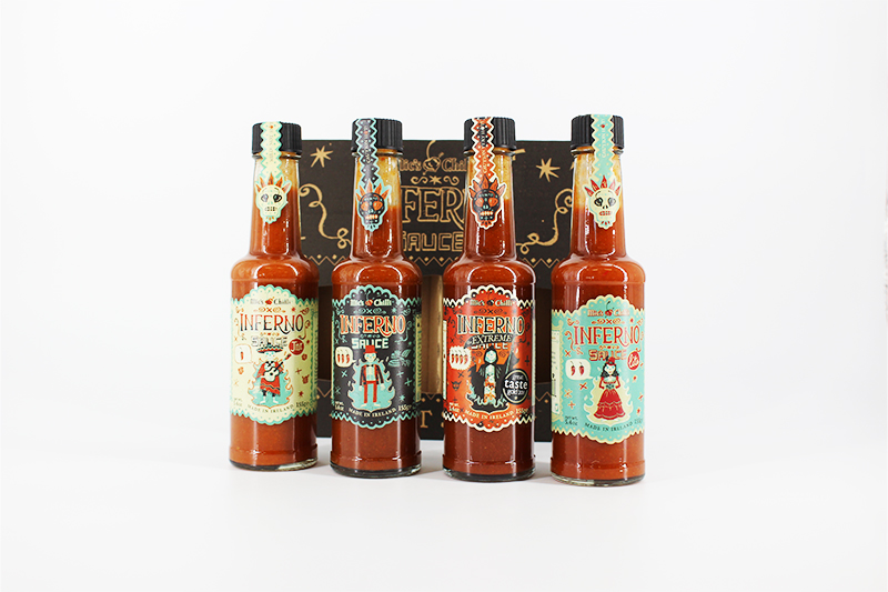 Mics Chilli Inferno Sauce Set 4 x 155g