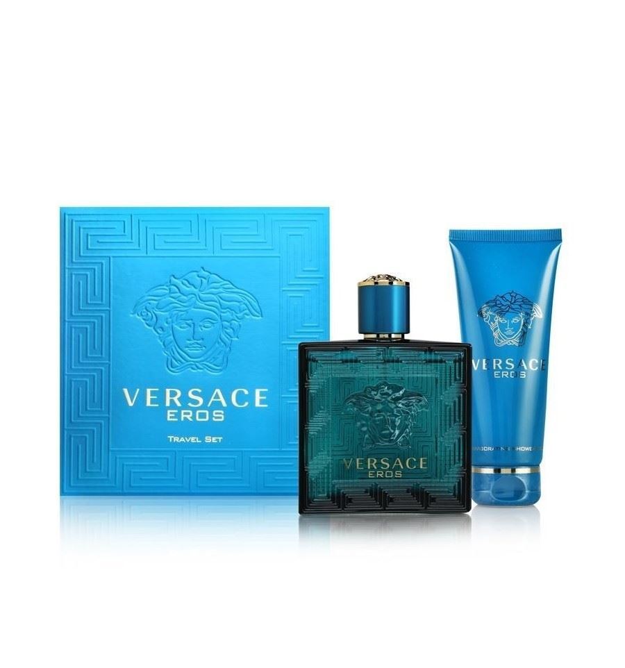 Versace Eros Men EDT 100ml / 3.4 Fl. Oz 2 Pieces Travel Set