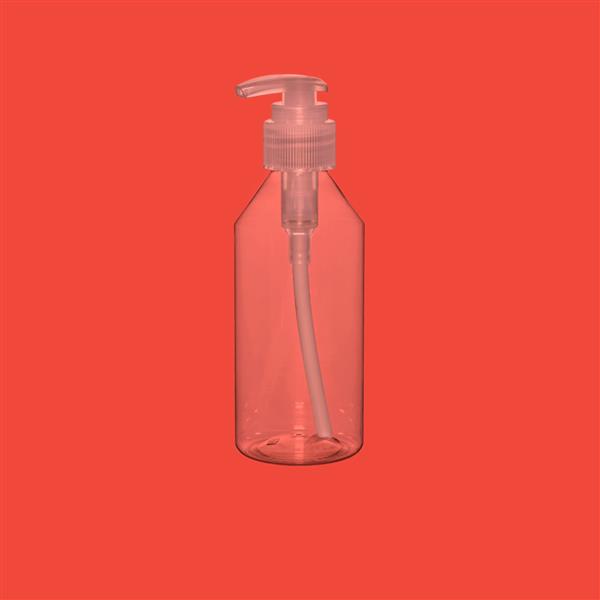 Dispensing 250ml PET Clear Bottle with Natural Lotion Pump