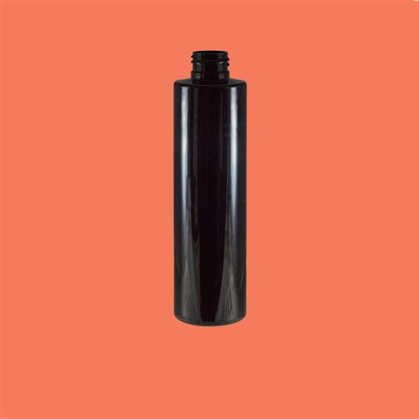 Bottle 200ml Tall Tubular PET Black 24mm