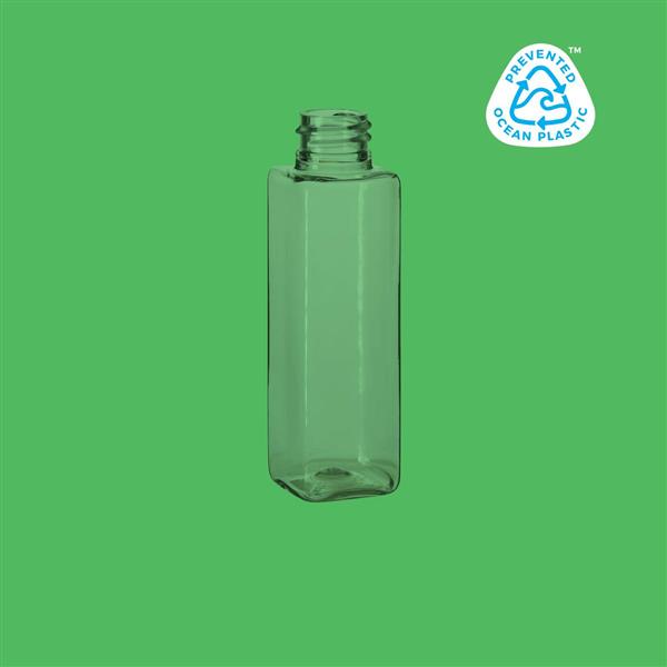 Bottle 50ml Square PET Clear 20mm 30% PCR