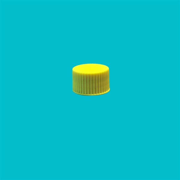 Cap 28mm Ribbed Wadded Yellow