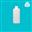 Bottle 100ml Tubular PET White 20mm 30% PCR