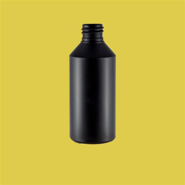 Bottle 250ml Swipe HDPE Black 28mm