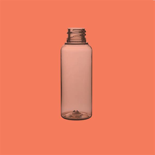 Bottle 50ml Tall Boston Round PET Clear 20mm 30% PCR