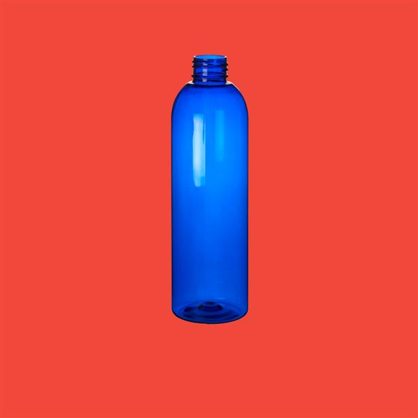 Bottle 250ml Tall Boston PET Blue 24mm