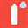 Bottle 250ml Tubular PET White 24mm 30% PCR