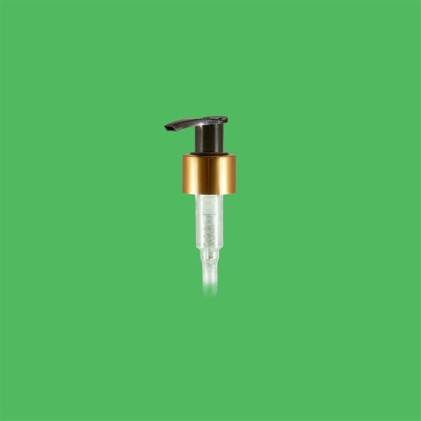 Lotion Pump 24mm 410 Smooth Black/Gold