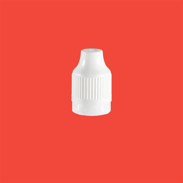 Cap 12mm Two Part Child Resistant Tamper Evident White