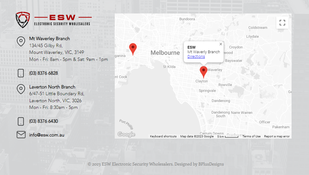 ▷ Electronic Security Wholesalers (ESW) Laverton North - Cylex Local Search